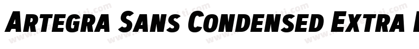 Artegra Sans Condensed Extra Bold I字体转换